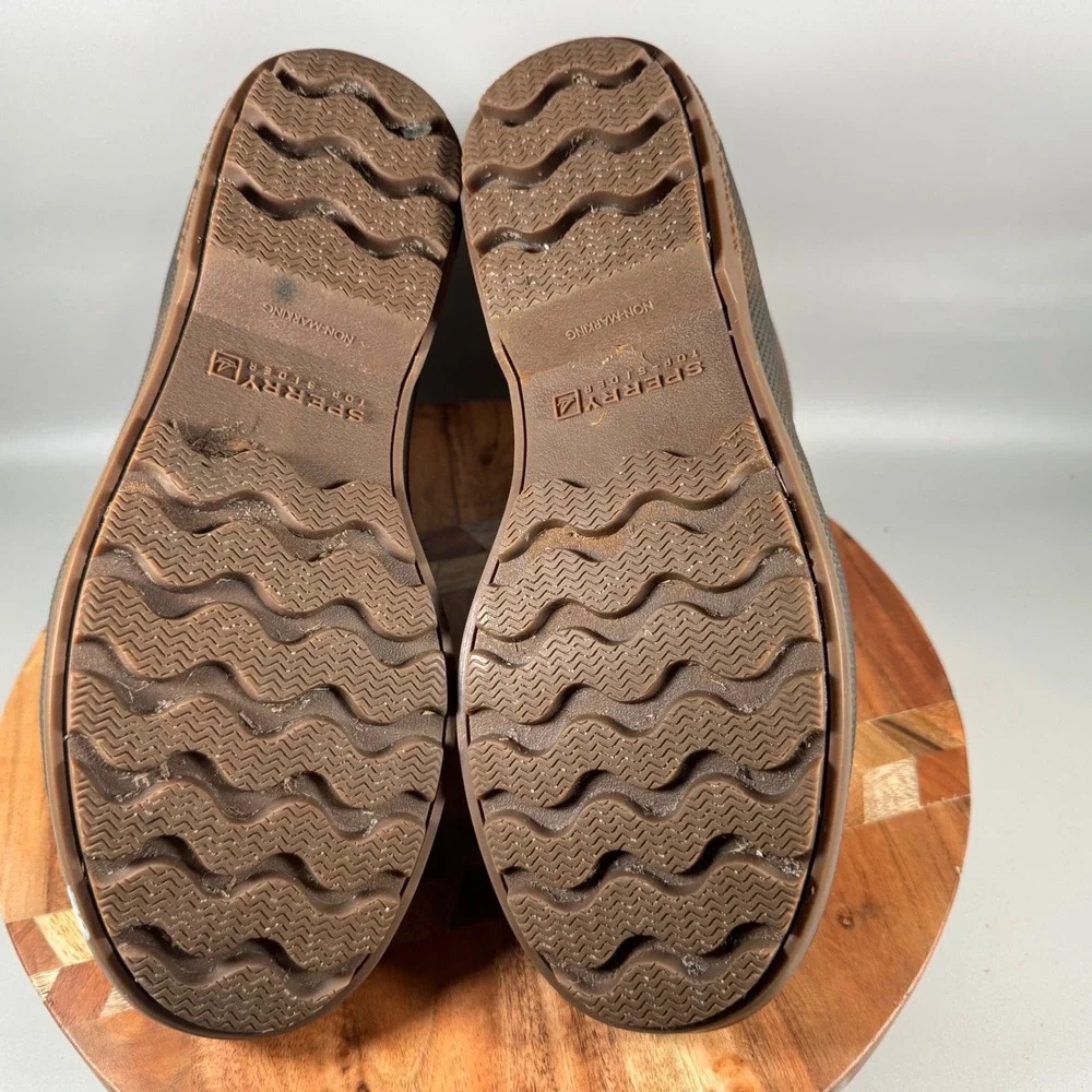 Sperry Top-Sider Avenue Duck Boot Mens 10 Brown Waterproof Leather STS19556